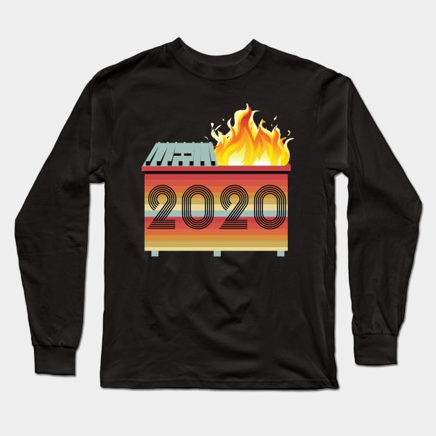 2020 dumpster fire Long Sleeve T-Shirt by PhiloArt